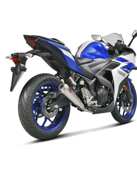 ESCAPE COMPLETO AKRAPOVIC ACERO IMOXIDABLE YAMAHA R3 2015-2020 NO HONOLOGADO REF S-Y2R1-CUBSS