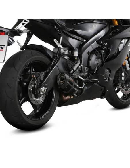 SILENCIADOR MIVV ACERO INOXIDABLE NEGRO YAMAHA YZF-R6 2017-2023