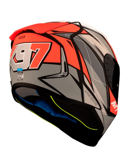 CASCO MT HELMETS REVENGE 2 XAVI VIERGE MATT PEARL FLUOR RED