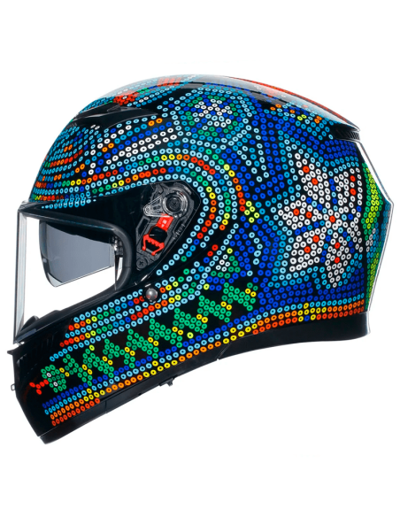 CASCO AGV K3 E2206 ROSSI WINTER TEST 2018