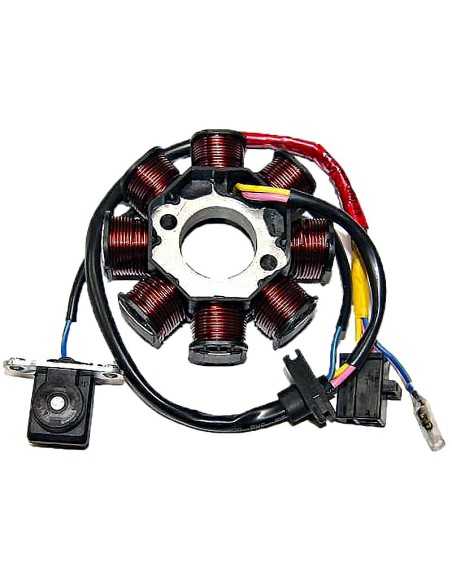 Stator SGR Monofase 8 Polos con pick-up 1 cable Kymco