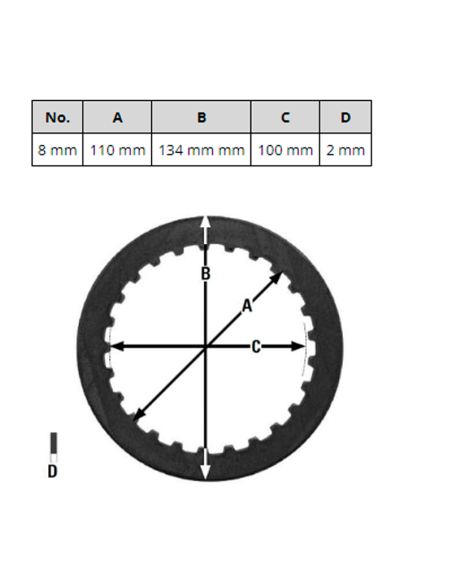 KIT SEPARADORES EMBRAGUE TRW MES315-8