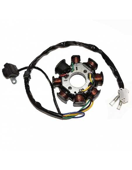 Stator SGR 8 polos (motores chinos GY6-8C) Scooters 125cc 4T
