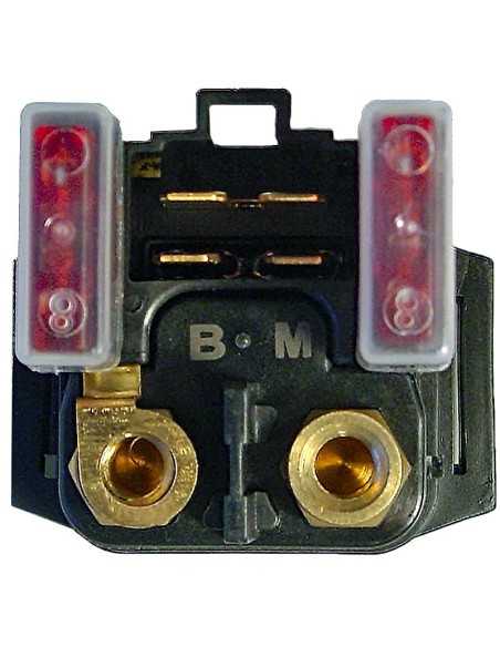 Rele de Arranque 12V - Con Fusible 10A - 4 Fastons