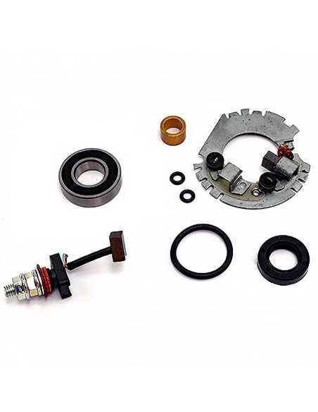 Kit revisión motor de arranque con portaescobillas - con 2 escobillas - con retén, cojinete y arandelas Suzuki