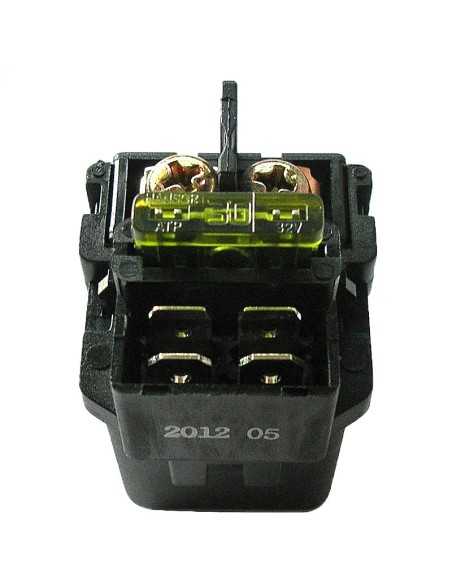 Rele de Arranque 12V 30A con fusible - 4 fastons con fusible 30A