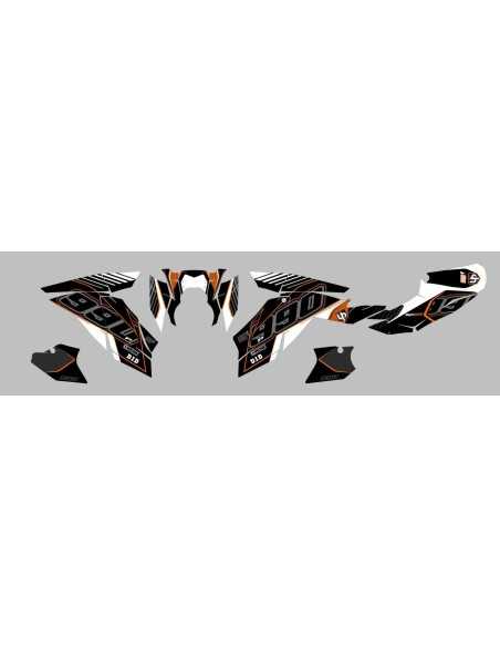Kit Deco UP Maximize Negro-Naranja KTM Super Duke 990