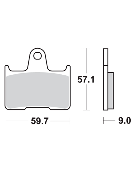 Pastilla de freno SBS P765-LS