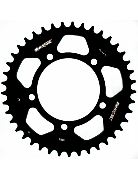 Corona Transmisión SUPERSPROX Acero Aprilia 525REF: RAL7026X--BLK