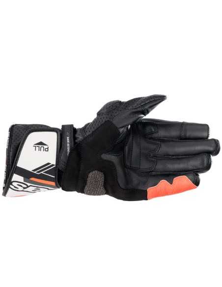 GUANTES ALPINESTARS SP-8 V3 BLACK / WHITE / RED FLUO