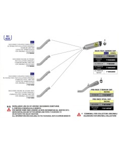CONECTOR ARROW NO HOMOLOGADO PARA APRILIA TUONO V4 1100 FACTORY 19-20 2