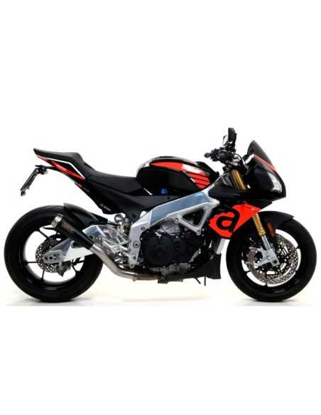 ESCAPE ARROW PRO-RACE NO HOMOLOGADO EN ACERO INOX. NEGRO PARA APRILIA TUONO V4 1100 17-18
