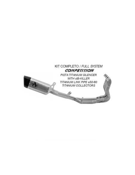 ESCAPE COMPLETO ARROW COMPETICION TITANIO BMW S 1000 R 2021-2023