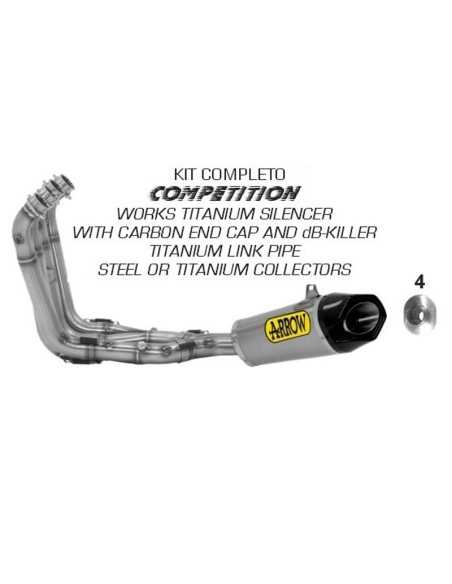 copy of ARROW TITANIUM "TRACK" SCHALLDÄMPFER EURO 5 ZUGELASSEN BMW S 1000 RR / R 2021-2022