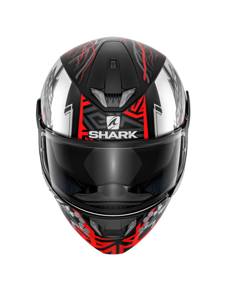 CASCO SHARK SKWAL 2.2 NOXXYS BLACK / RED / SILVER