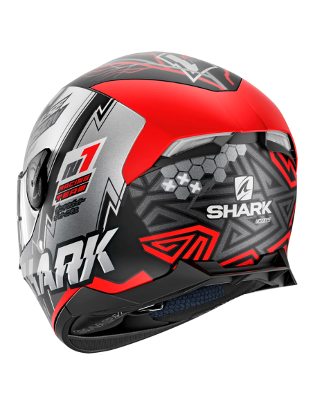 CASCO SHARK SKWAL 2.2 NOXXYS BLACK / RED / SILVER
