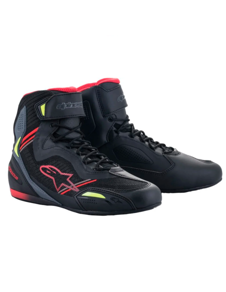 BOTAS ALPINESTARS FASTER 3 RIDEKNIT BLACK / RED / YELLOW