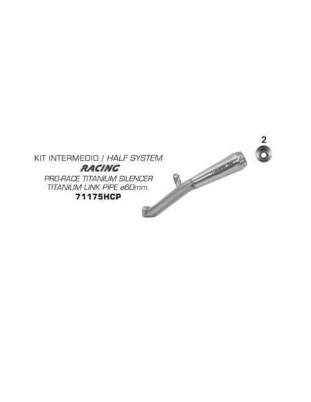 copy of ARROW TITANIUM "TRACK" SCHALLDÄMPFER EURO 5 ZUGELASSEN BMW S 1000 RR / R 2021-2022