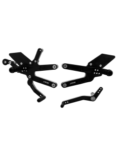 ESTRIBERAS MULTI REGULABLES - YAMAHA R6 2006-2020 PRO NEGRO. REF. IT2080N