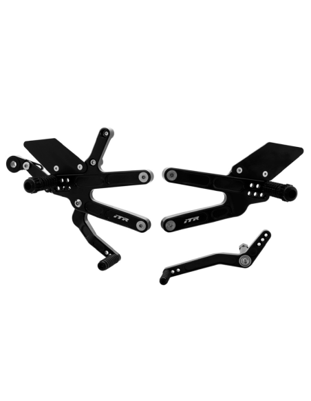 ESTRIBERAS MULTI REGULABLES - YAMAHA R6 2006-2020 PRO NEGRO. REF. IT2080N