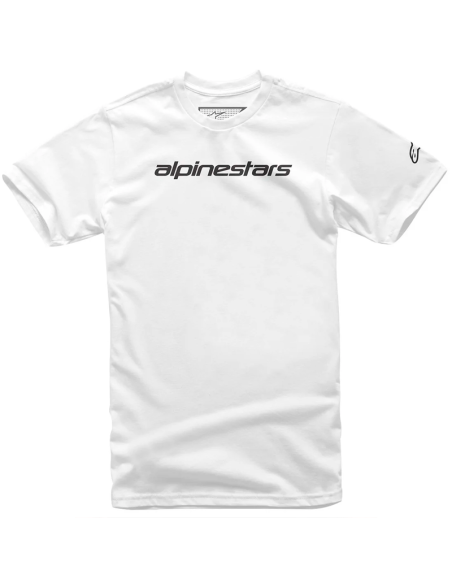 CAMISETA ALPINESTARS LINEAR WORDMARK WHITE BLACK