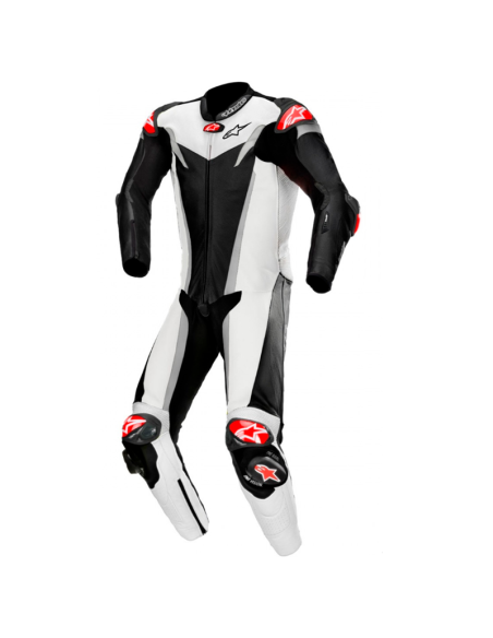 MONO ALPINESTARS GP TECH V3 PROFESSIONAL FOR TECH AIR NEGRO / BLANCO / PLATA