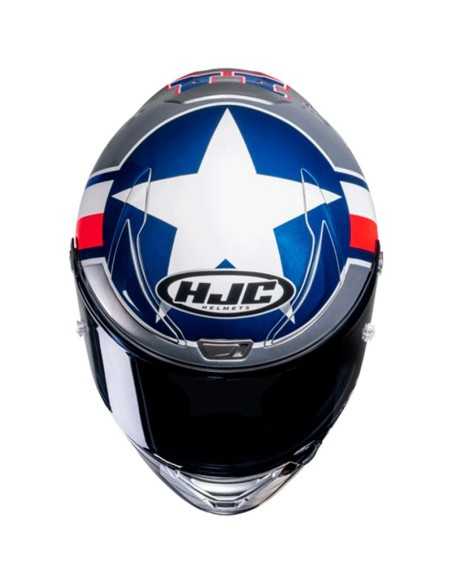 CASCO HJC RPHA 1 BEN SPIES SILVER STAR MC-21
