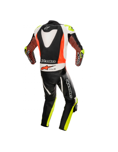 MONO ALPINESTARS GP TECH V3 PROFESSIONAL FOR TECH AIR ROJO FUOR / NEGRO / AMARILLO FLUOR