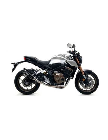 ESCAPE ARROW THUNDER HOMOLOGADO EN ALUMINIO NEGRO PARA HONDA CB 650 R 19-22 / CBR 650 R 19-22
