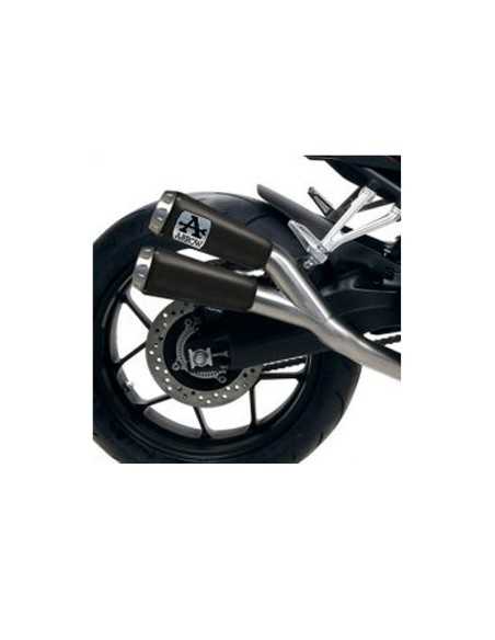 ESCAPE COMPLETO ARROW PRO-RACE HOMOLOGADO EN ACERO INOX. NEGRO PARA HONDA CB 650 R / CBR 650 R 19-22