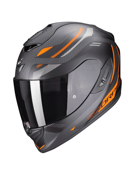CASCO SCORPION EXO-1400 EVO CARBON AIR KYDRA MATT BLACK / ORANGE