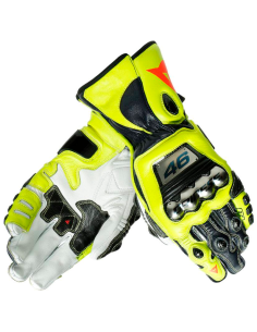 DAINESE VOLLE METALL HANDSCHUHE 6 REPLIK ROSSI VR46