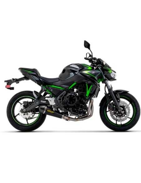 ESCAPE COMPLETO ARROW X-KONE HOMOLOGADO EN NICROMO NEGRO PARA KAWASAKI Z650 21-23