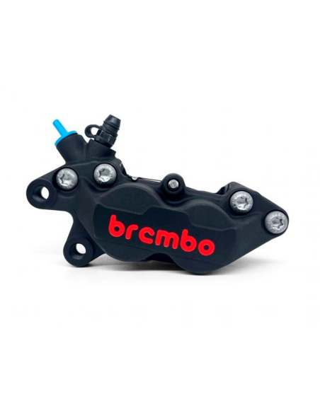 PINZA DE FRENO DELANTERA IZQUIERDA NEGRA BREMBO RACING LOGO ROJO P4-40C REF 20516578