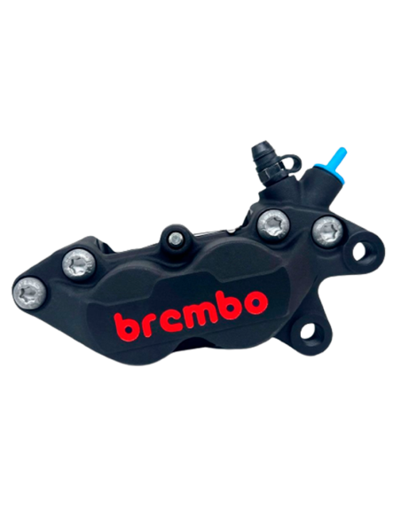 PINZA DE FRENO DELANTERA DERECHA NEGRA BREMBO RACING LOGO ROJO P4-40C REF 20516588