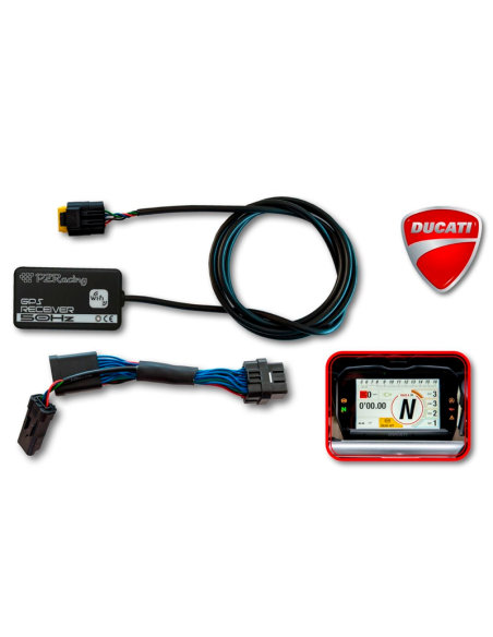 RECEPTOR WI-FI GPS PZ RACING P&P P-TRONIC para DUCATI PANIGALE V4 / S / R 2019-2023 REF: PA601