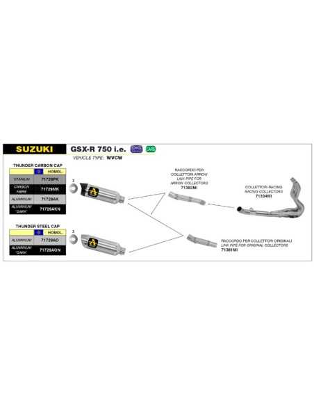 copy of SILENCIADORES RACING WORKS ARROW ACERO INOXIDABLE TITANIO DUCATI PANIGALE V4 2018-2022