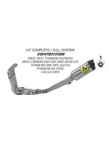 copy of SILENCIADORES RACING WORKS ARROW ACERO INOXIDABLE TITANIO DUCATI PANIGALE V4 2018-2022