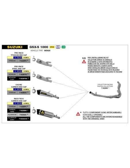 copy of SILENCIADORES RACING WORKS ARROW ACERO INOXIDABLE TITANIO DUCATI PANIGALE V4 2018-2022