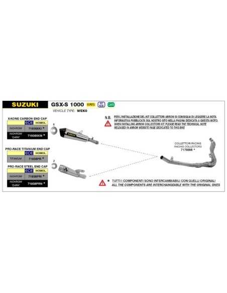 copy of SILENCIADORES RACING WORKS ARROW ACERO INOXIDABLE TITANIO DUCATI PANIGALE V4 2018-2022
