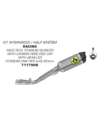 copy of KOMPLETTE ARROW VOLL TITANIUM YAMAHA R1 17-21
