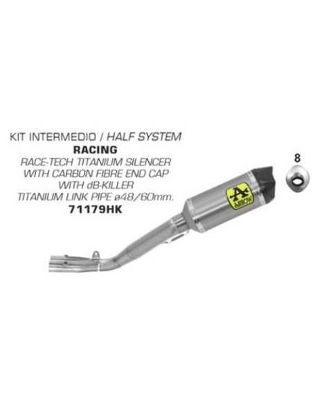 copy of KOMPLETTE ARROW VOLL TITANIUM YAMAHA R1 17-21