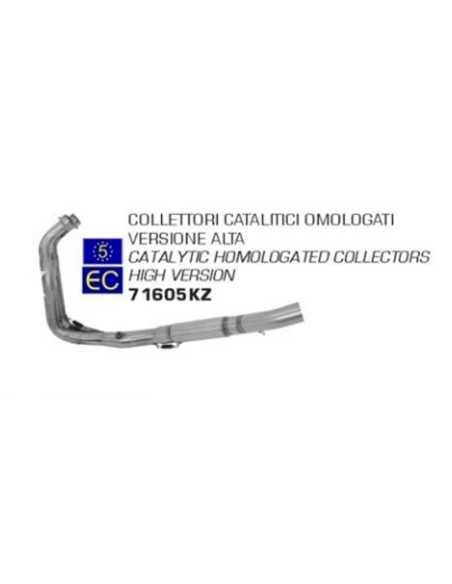 COLECTORES ARROW HOMOLOGADOS EN ACERO INOX. VERSION ALTA PARA YAMAHA MT 07 14-20