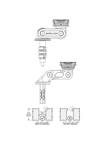 Soporte QUAD LOCK de Tija REF QLM-FSM