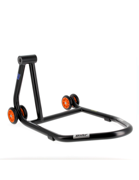 copy of Caballete monobrazo izquierdo BIHR Home Track color negro mate y ruedas amarillas
