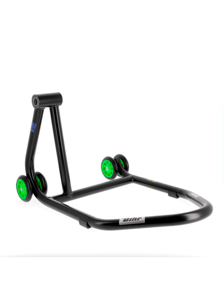 copy of Caballete monobrazo izquierdo BIHR Home Track color negro mate y ruedas amarillas