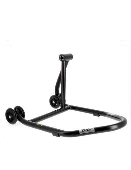Caballete monobrazo derecho BIHR Home Track color negro mate y ruedas negras. REF 3032149