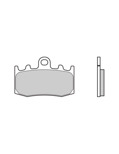 Pastillas de freno sinterizadas racing BREMBO 07BB26SR