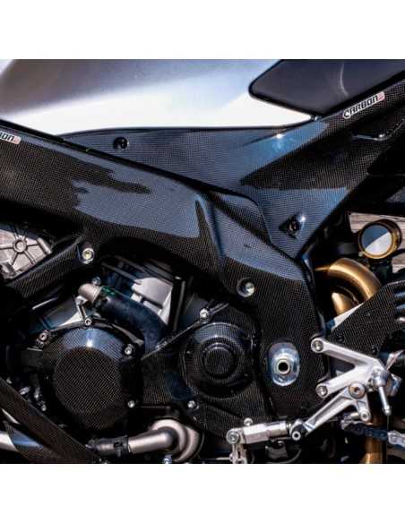 Paneles debajo del depósito de fibra de carbono APRILIA Tuono V4 1000 / 1100 RR 2011-2020
