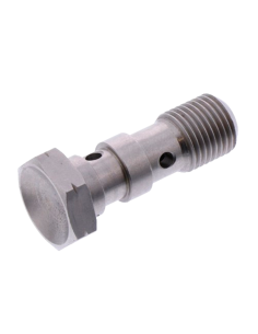 Racord / tornillo banjo para bombas Brembo y Accossato. Doble latiguillo